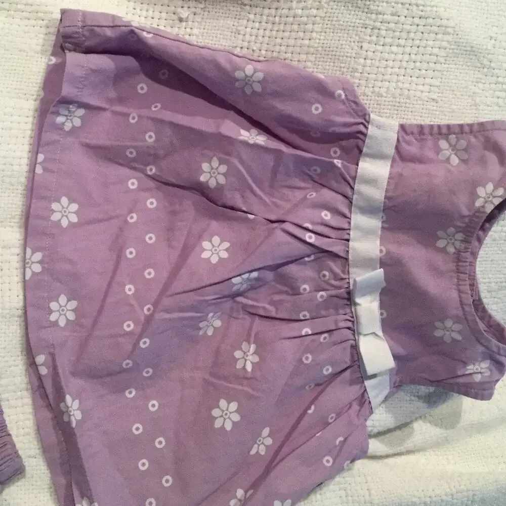 Gymboree 2 piece summer outfit lavender worn once